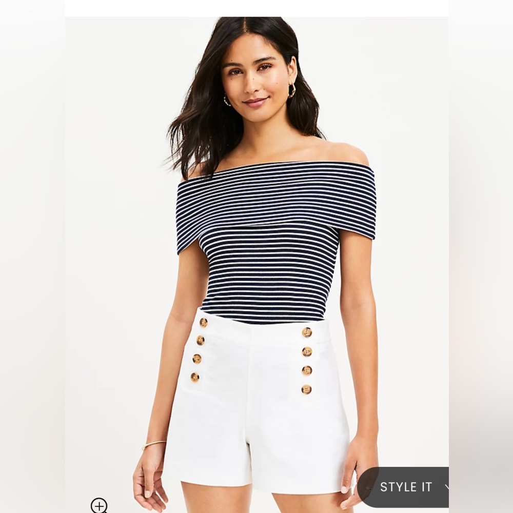 Loft Off-The-Shoulder top, Size Small